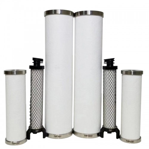Dry gas seal filter element