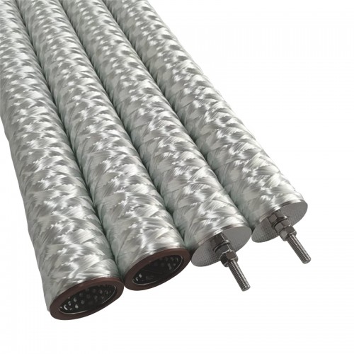 Stainless steel fiberglass winding filter element